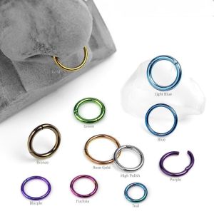 Lightweight Titanium Ear Jewelry Butterfly Back Titanium Clickers 20g