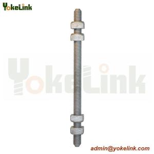 China high strength zinc plated carbon steel Double Arming Bolts wholesale