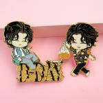 Custom Enamel Pins Badges Metal Idol Korea Kpop Lapel Pins