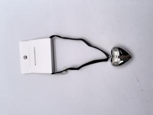 China Love Shape Silver Pendant Necklace for Kids wholesale