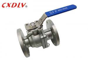 China 150LB Flange End Stainless Steel Ball Valve With Mounting Pad wholesale