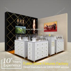 China cosmetic island display showcase wholesale