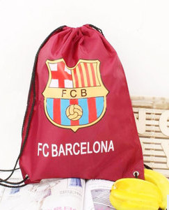 China New Creative customed logo football club drawstring bag wholesale