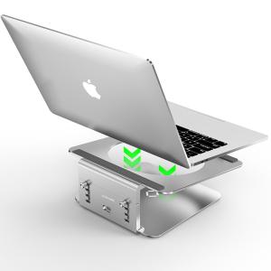 China 17.3 inch Grey Adjustable Rotatable Laptop Stand 147mm Height wholesale