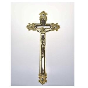 China Gold Color Casket Crucifix OEM / ODM Service Acceptable For Wooden Coffin Decoration wholesale