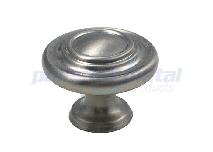 Delicate Mushroom Drawer Knob 1 1/4 Inch Polished Chrome For Wardrobe