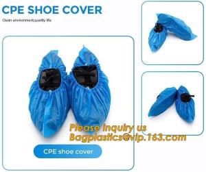 China Safety Products, anti-slip, Indoor Disposable, Medical Plastic, Shoe Covers, Waterproof PE CPE Material wholesale