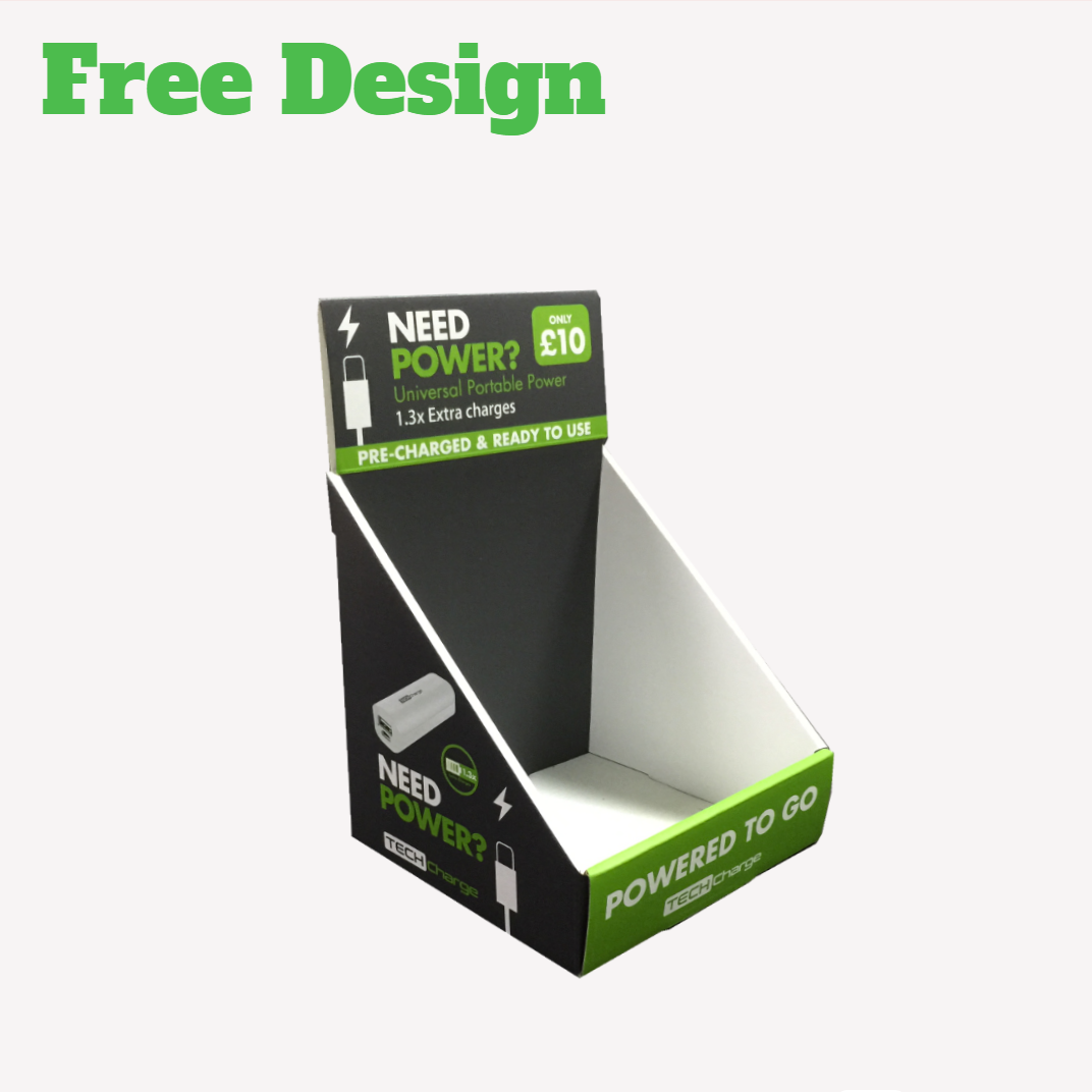 Eco-Friendly Pantone CMYK Custom Color Corrugated Cardboard Tuck End Box With Handle For Bit Items Products