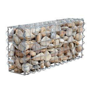 China Carbon 2x1x1m 5mm Welded Mesh Gabion Stone Basket wholesale