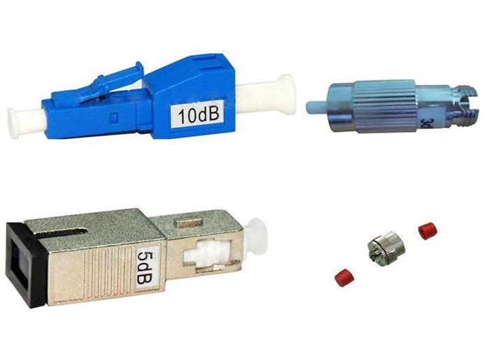 DWDM System LC/APC Female To Male 15dB Fiber Optic Attenuator