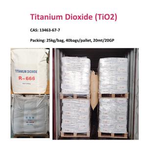 China White Powder Titanium Dioxide R-666 for Plastics at Affordable Cost CAS 13463-67-7 wholesale
