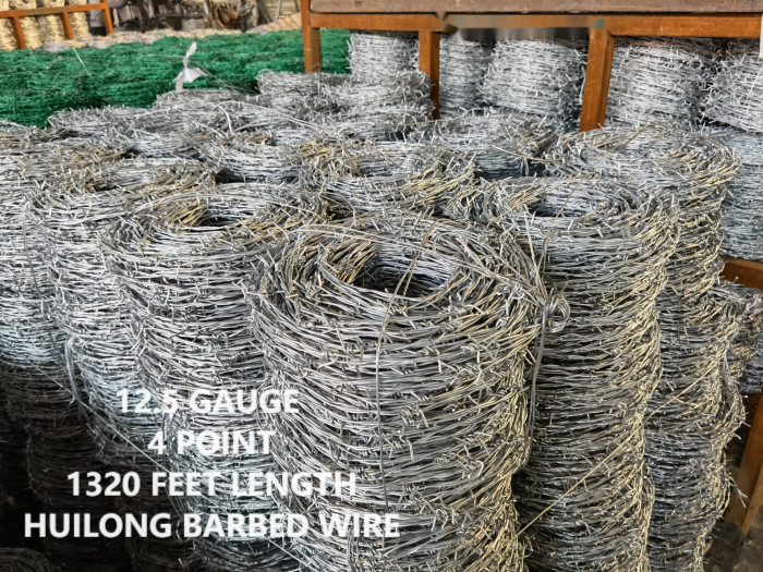 1320ft 12-1/2Gauge High Tensile Barbed Wire Heavy Galvanized for Field Fencing