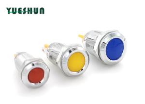 China Metal Panel Mount LED Indicator Lights 12mm For Car Motorcycle Boat wholesale