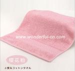 Best quality AZO free cotton terry dobby small red wholesale hand towels