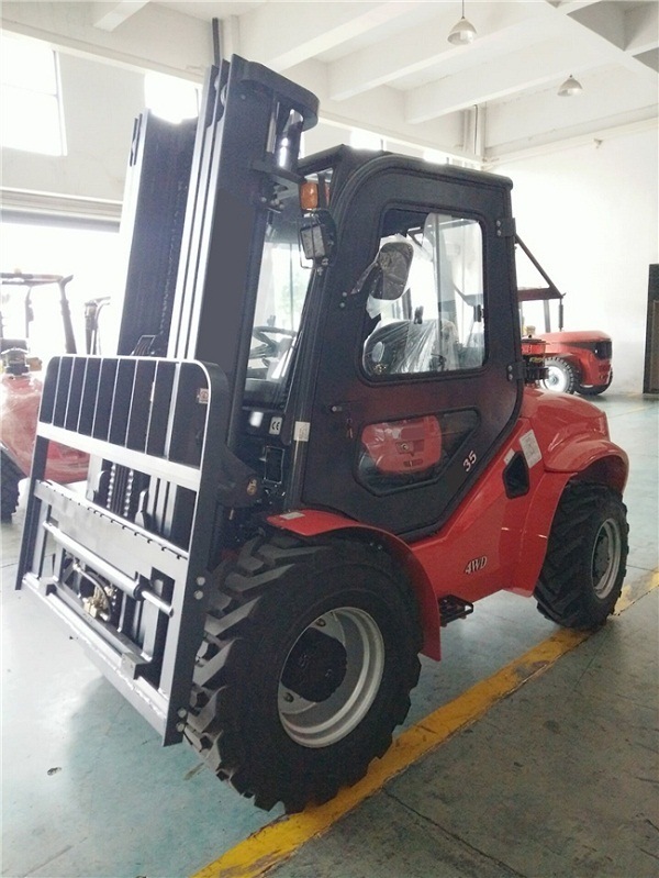 Carretilla Elevadora 4X4 3.5ton 4WD Rough Forklift