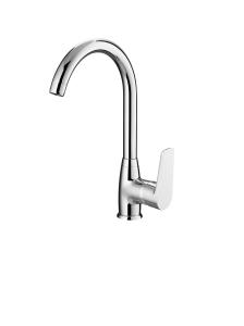 China Deck Plate Single Handle Restaurant Kitchen Mixer Faucet Tarnish Resistant wholesale