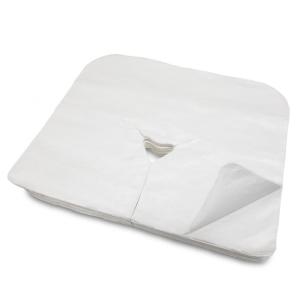 China Bouffant 50gsm Disposable Face Cradle Cover For Massage Bed wholesale