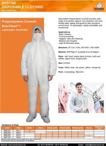 China Food Industry Disposable Protective Coverall Nonwoven SPP Disposable Body Suit wholesale