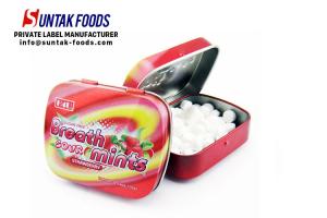 China Portable Strawberry Sugarless Hard Candy For Pocket Friendly , White Chewy Candy on sale