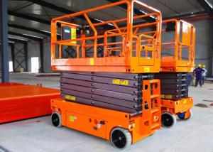 China Manganese Steel Construction Scissor Lift 10m Movable Self Propelled wholesale