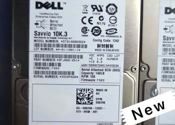 146G 10K Dell 2.5 SAS Drives , Dell Laptop Hard Drive ST9146803SS X829K X160K