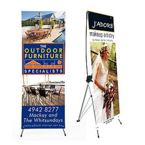 China Advertising x banner standing banner promotional display economic printing x-banner wholesale