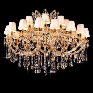 China Floral crystal chandelier Gold Color For indoor Home Lighting (WH-CY-113) wholesale