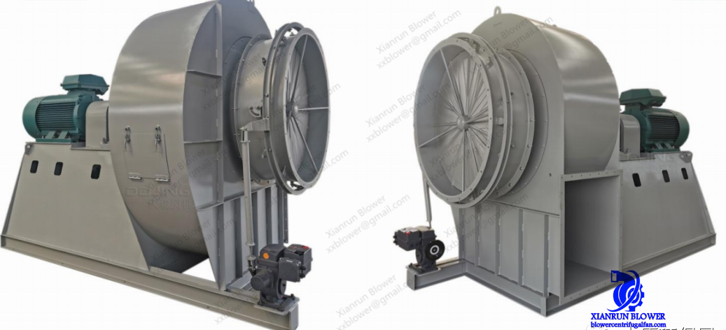 Manganese Steel Backward Centrifugal Fan 380V 440V for Dust collection