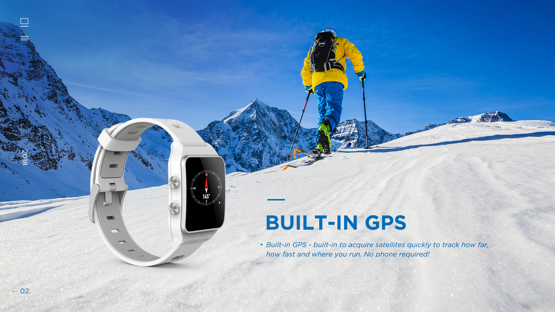 Bluetooth IP67 BLE 4.0 Waterproof Sport Smart Watch