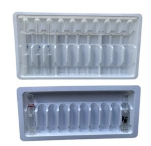China Customized Pharmaceutical Packaging Disposable Blister Vial Medical Plastic Tray Ampoule Vial wholesale