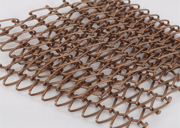 1.2X10MM Fireplace Mesh Curtain , Metal Mesh Curtain Panels For Space Divider