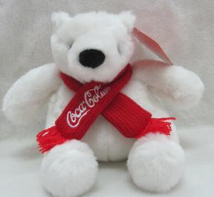 China Coca Cola Bear Polar Bear Plush Toys wholesale