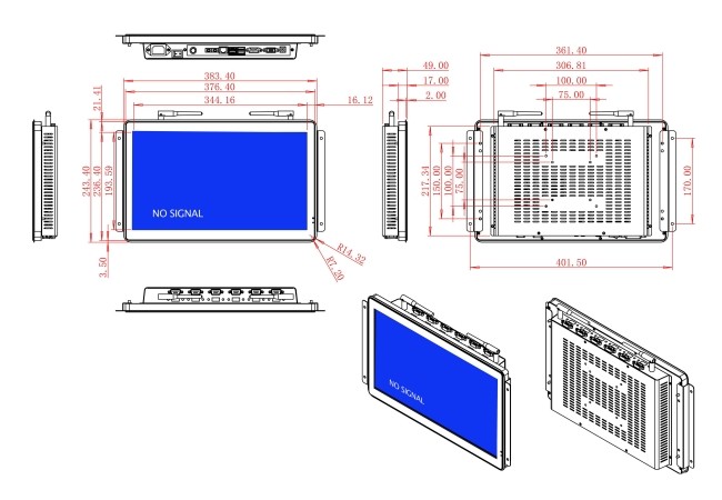 17-Inch Screen for Factory Automation and Logistics Systems