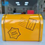 Mailbox Shape Gift Tin Cans Food Packing Biscuit Storage Box