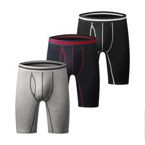 China Athletic Fitness Sportswear Mens Boxer Briefs Underwear Long Leg Compression Running wholesale