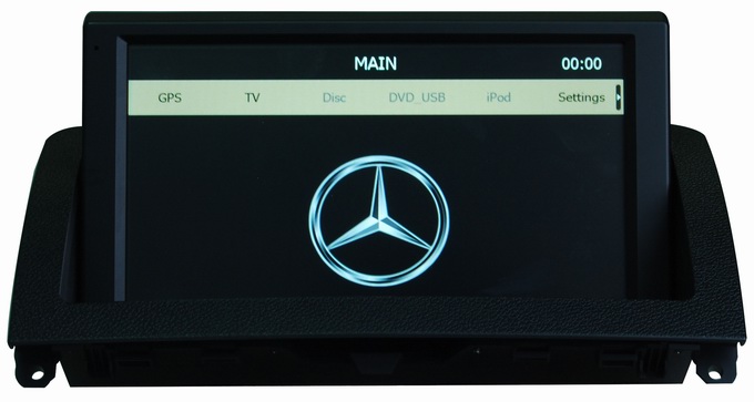 Mercedes Benz C W204 car stereos support auto radio gps system iPod OCB-8810