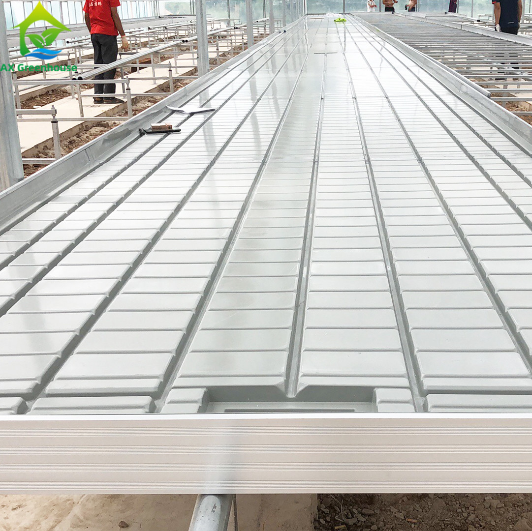 Soilless Culture Greenhouse Indoor Custom Ebb Grow Table Rolling Bench For Seed