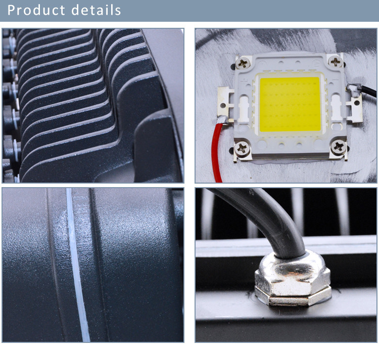 100LM / W IP67 Cob Led Flood Light 150w 300w 500w Epistar / Bridgelux / Cree Chip