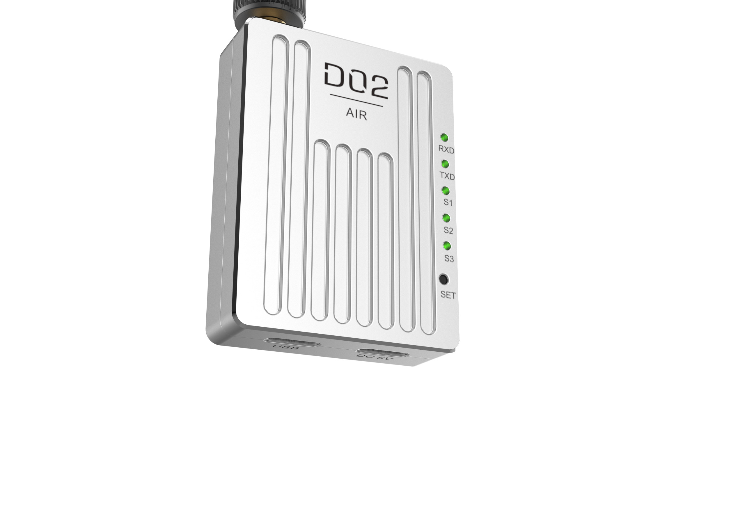 D02 data link with frequency hopping for drone