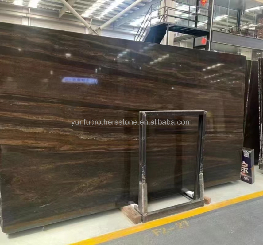 Modern Style Hotel Flooring Sheet Customized Golden Sand Quicksand Brown Granite Marble