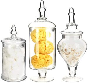 China Bird Handle Glass Canister With Lid wholesale