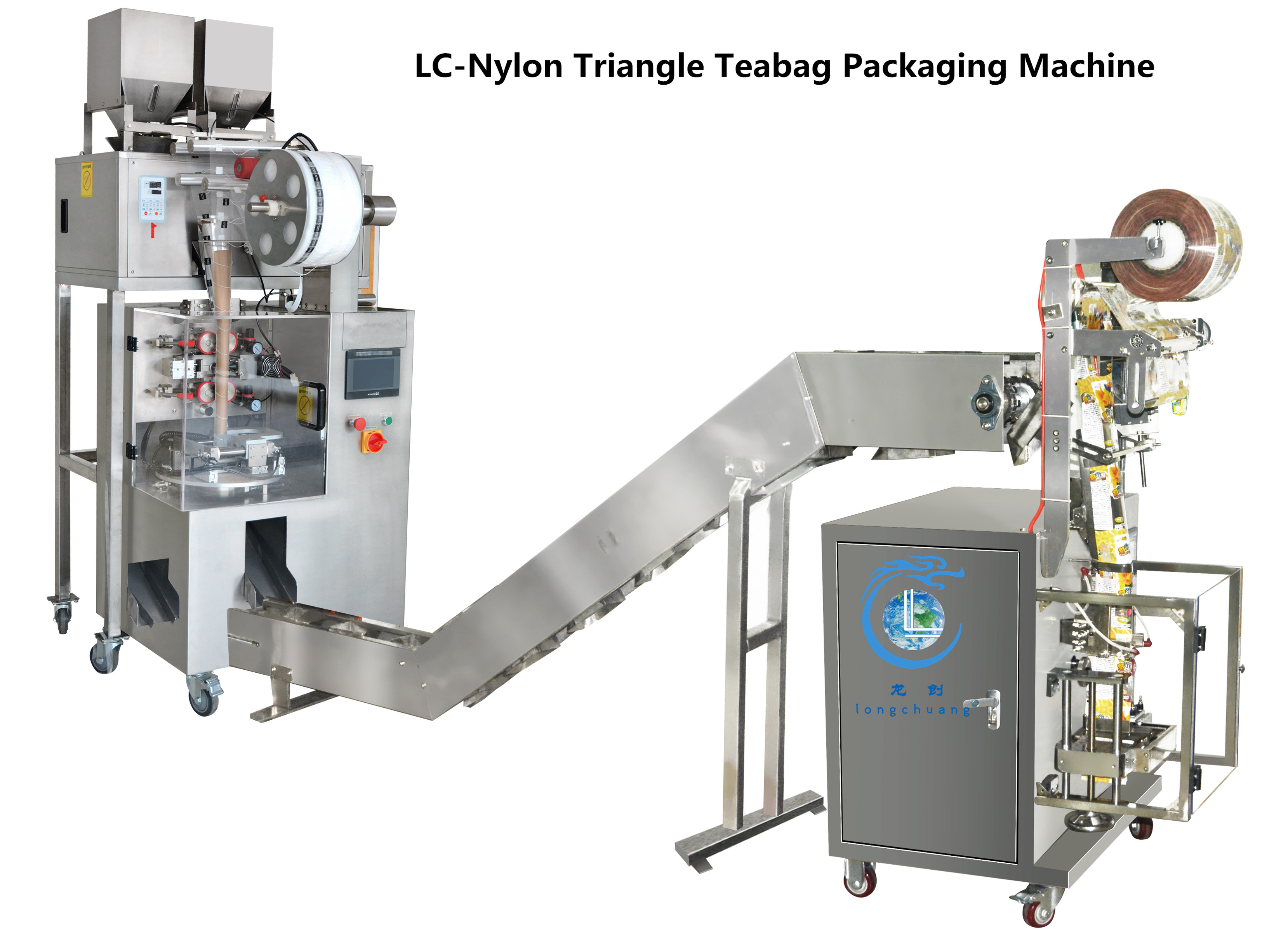 Chinese Herbal Teabag Packaging Machine 1-8g Pyramid Tea Bag Machine
