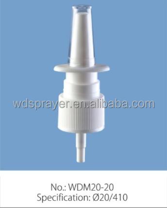 Cosmetic Packing Bottles 20/410 Nasal Sprayer Pump For Your Business
