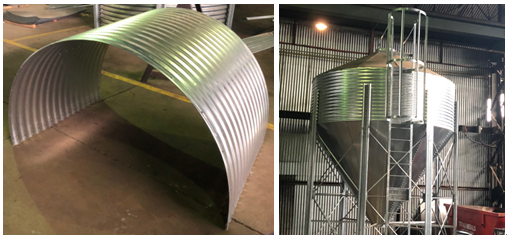 Storage Tank Wall Roll Forming Machine, 1.6mm thickness