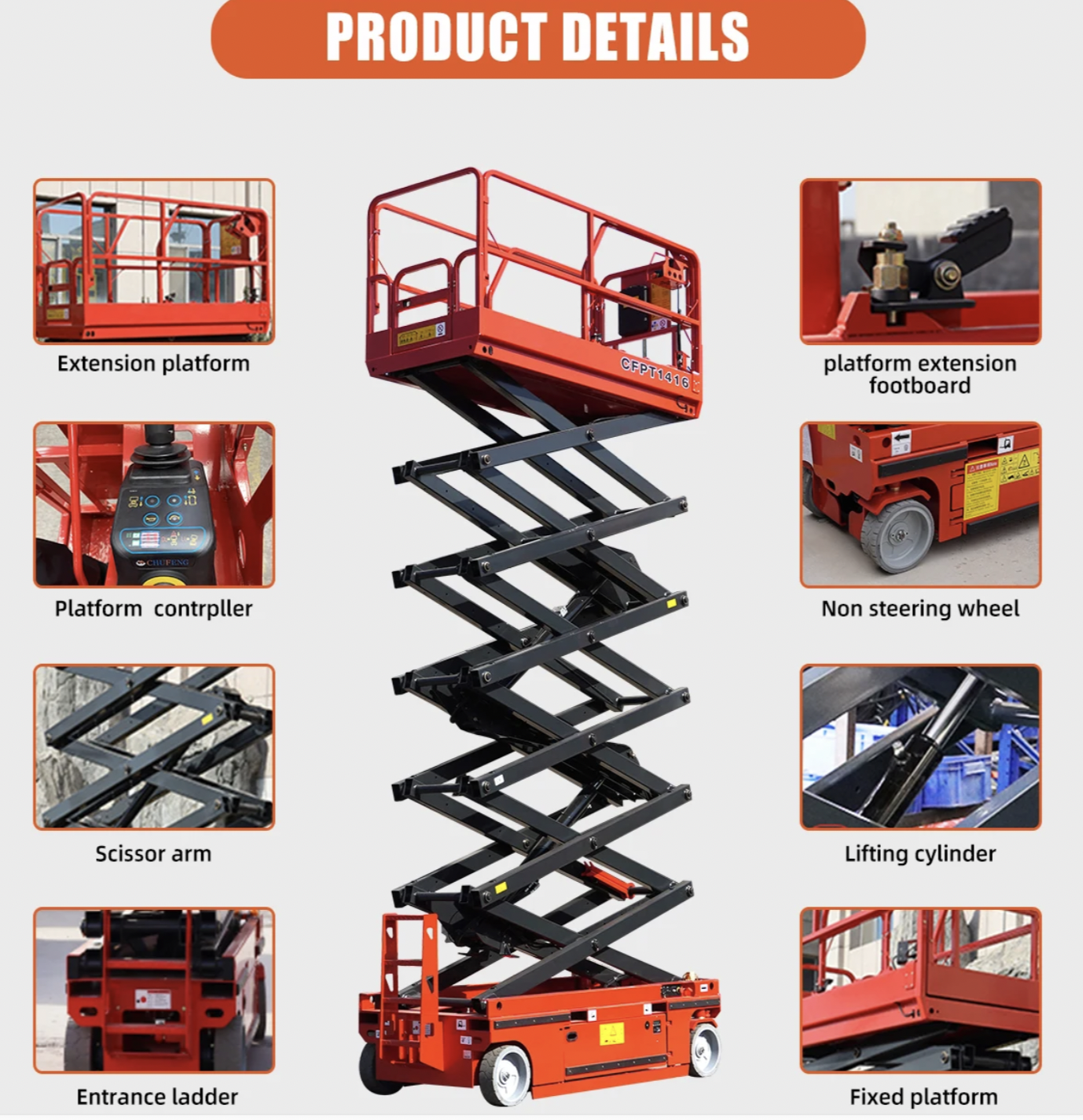 Aerial Working Platform 4m 5m 6m 8m 10m 12m 14m 16m Hydraulic Working Platform