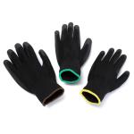 13 Gauge Knitted Black Polyurethane Work Gloves Dipped Working Gloves For