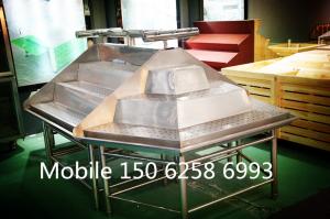 China Stainless Stand Fruit Vegetable Display Rack Single Sided / Double Sided wholesale