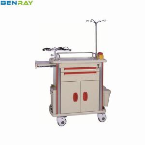 China ABS Emergency Crash Trolley 850 X 520 X 950mm With four aluminum columns wholesale