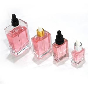 China 50ml Square Glass Dropper Bottles Empty Eco wholesale