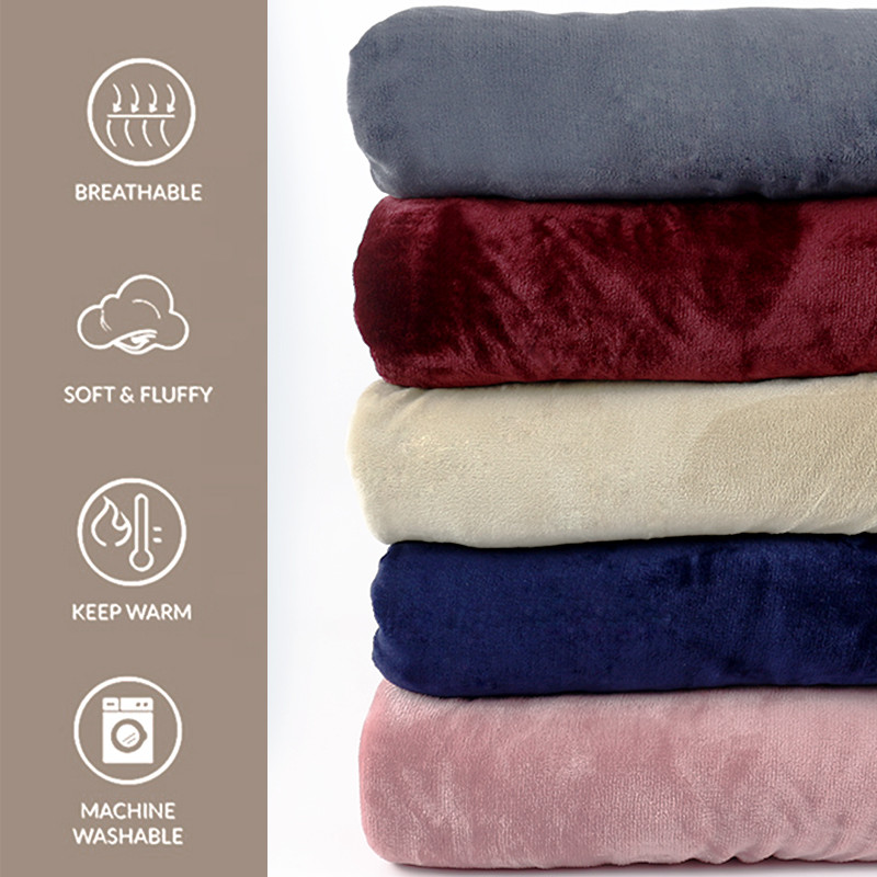 Multi Purpose Polyester Flannel Blanket Suitable Portable For All Ages